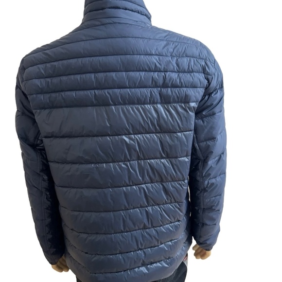 Hugo Boss Orange Oden Quilted Puffer Jacket Coat Dark Navy Blue Men 44R L - Picture 12 of 13